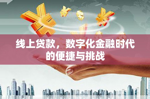 邵阳线上贷款，数字化金融时代的便捷与挑战