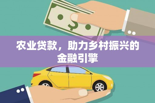 邵阳农业贷款，助力乡村振兴的金融引擎