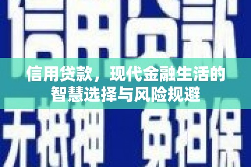 邵阳信用贷款，现代金融生活的智慧选择与风险规避