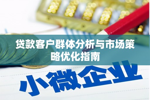 邵阳贷款客户群体分析与市场策略优化指南