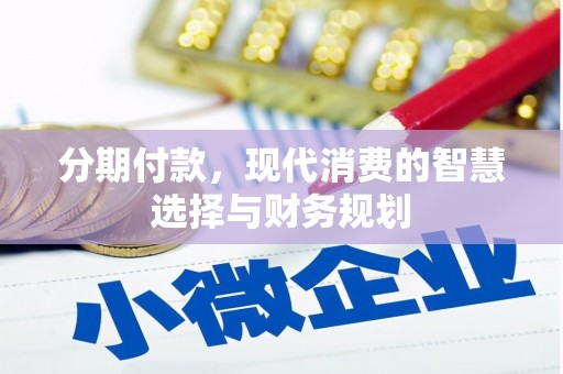 邵阳分期付款，现代消费的智慧选择与财务规划