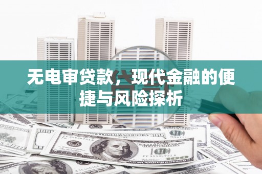 邵阳无电审贷款，现代金融的便捷与风险探析