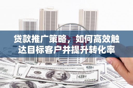 邵阳贷款推广策略，如何高效触达目标客户并提升转化率