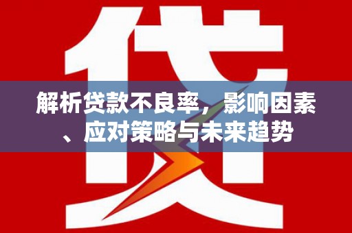 邵阳解析贷款不良率，影响因素、应对策略与未来趋势