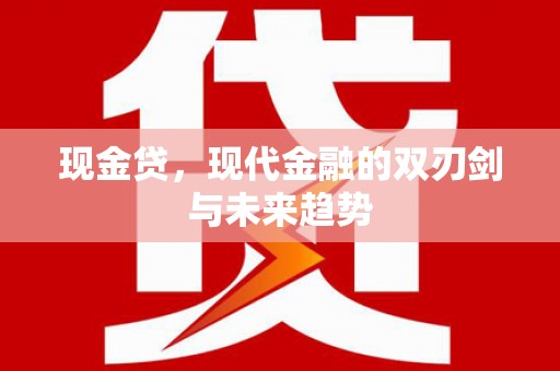 邵阳现金贷，现代金融的双刃剑与未来趋势