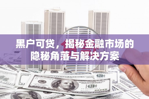 邵阳黑户可贷，揭秘金融市场的隐秘角落与解决方案