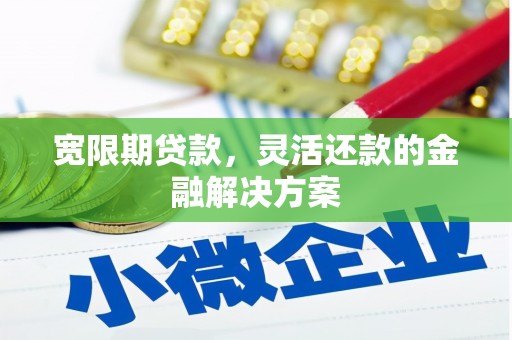 邵阳宽限期贷款，灵活还款的金融解决方案