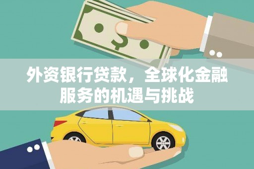 邵阳外资银行贷款，全球化金融服务的机遇与挑战