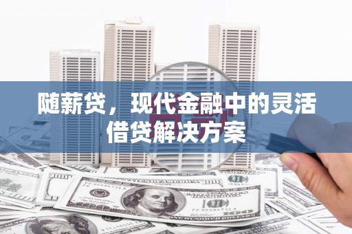 邵阳随薪贷，现代金融中的灵活借贷解决方案