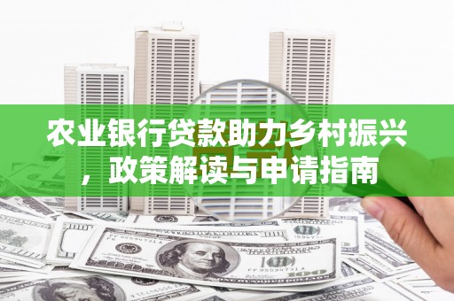 邵阳农业银行贷款助力乡村振兴，政策解读与申请指南