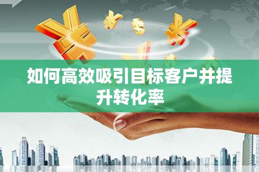 邵阳如何高效吸引目标客户并提升转化率