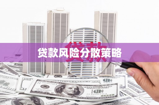 邵阳贷款风险分散策略