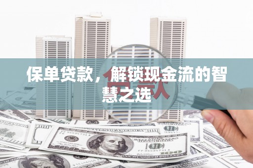 邵阳保单贷款，解锁现金流的智慧之选