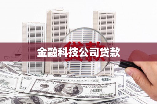 邵阳金融科技公司贷款