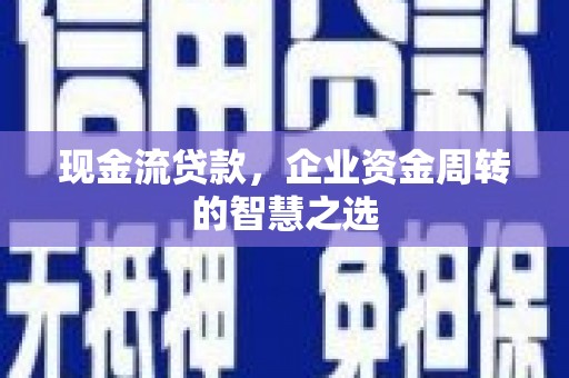 邵阳现金流贷款，企业资金周转的智慧之选