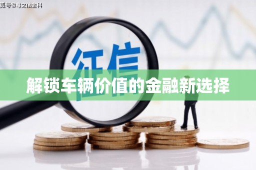 邵阳解锁车辆价值的金融新选择