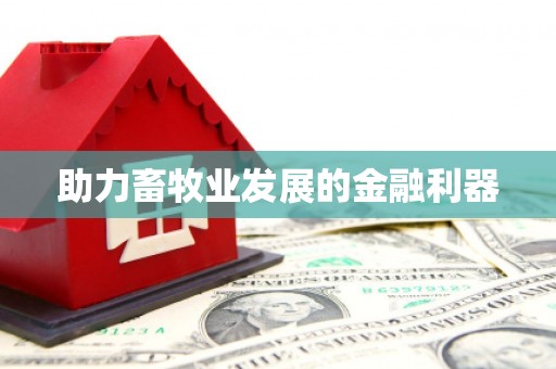 邵阳助力畜牧业发展的金融利器