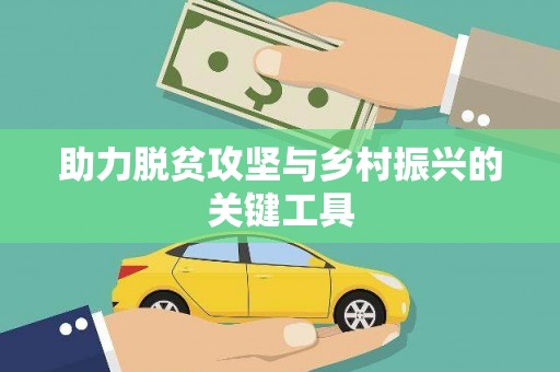 邵阳助力脱贫攻坚与乡村振兴的关键工具