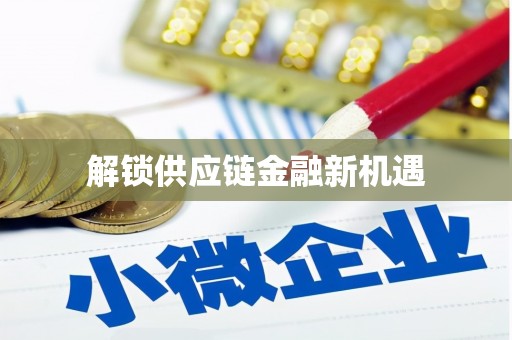 邵阳解锁供应链金融新机遇