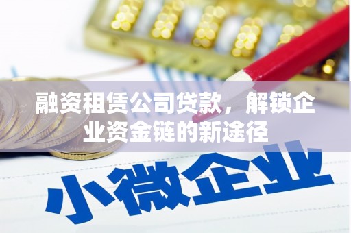 邵阳融资租赁公司贷款，解锁企业资金链的新途径